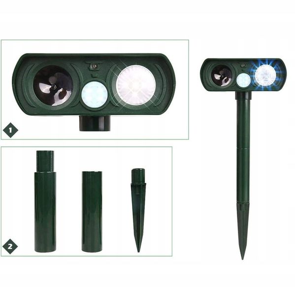 ULTRADŹWIĘKOWY ODSTRASZACZ KOTÓW, SOLARNY ODSTRASZACZ KOTÓW, DO OGRODU zdjęcie 8