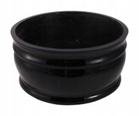 Duża misa nagrobkowa czarna donica na grób nagrobna na cmentarz 27cm