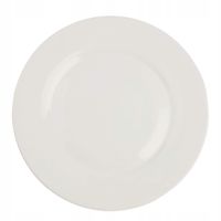 TALERZ PORCELANOWY OBIADOWY 25CM PŁASKI NA DANIE BIAŁA PORCELANA