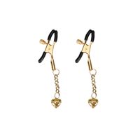 klamerki na sutki gold hollow heart nipple clamps liebe seele