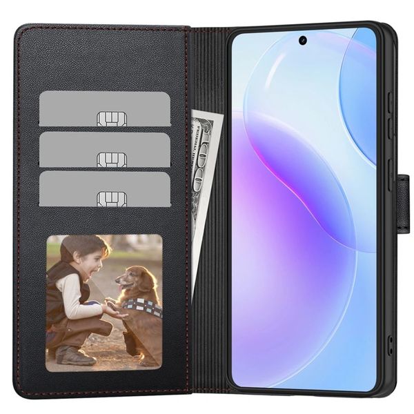 tech-protect wallet galaxy a57 5g black/red zdjęcie 2