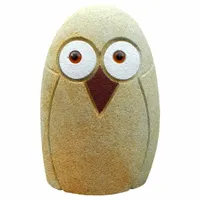 sowa duża z kamienia, do ogrodu, prezent gartdeco1