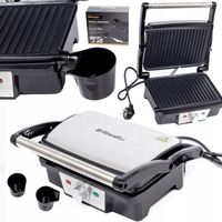 GRILL ELEKTRYCZNY TOSTER DO KANAPEK PANIN ROZKŁADANY OPIEKACZ RIWALL RGR-01