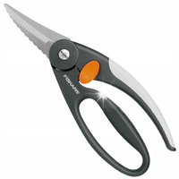 FISKARS FF NOŻYCE KUCHENNE ZĄBKOWANE DO RYB STALOWE OSTRE SOLIDNE 1003032