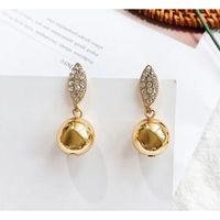 kolczyki złote z cyrkoniami, wiszące k1666