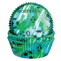 Foremki do babeczek piłka nożna, 60 szt.