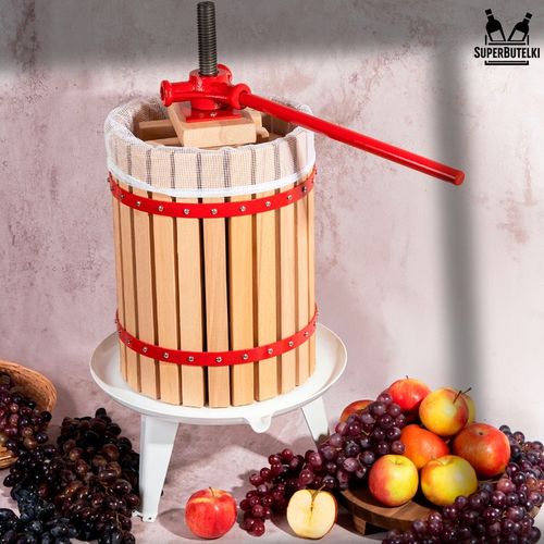 PRASA ŚRUBOWA RĘCZNA do OWOCÓW WINA SOKÓW OLIWY 18 L WYCISKARKA na Arena.pl