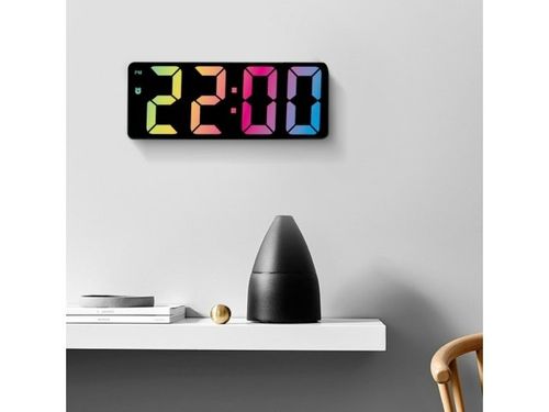 ZEGAR ZEGAREK ELEKTRONICZNY CYFROWY LCD PODŚWIETLANY TEMPERATURA na Arena.pl