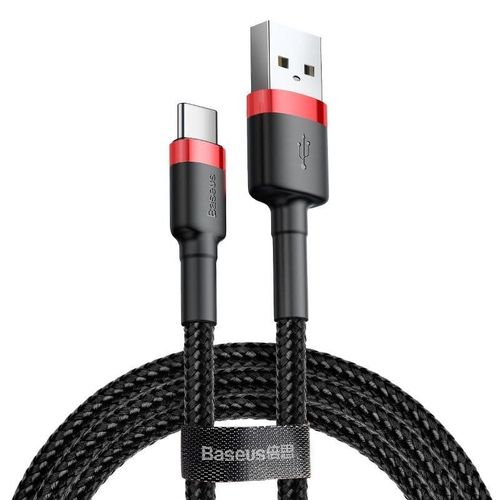 Kabel USB-C Baseus Cafule 2A 3m (czerwono-czarny) na Arena.pl