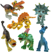 DLA DZIECI ZABAWKI DINOZAURY GUMOWE