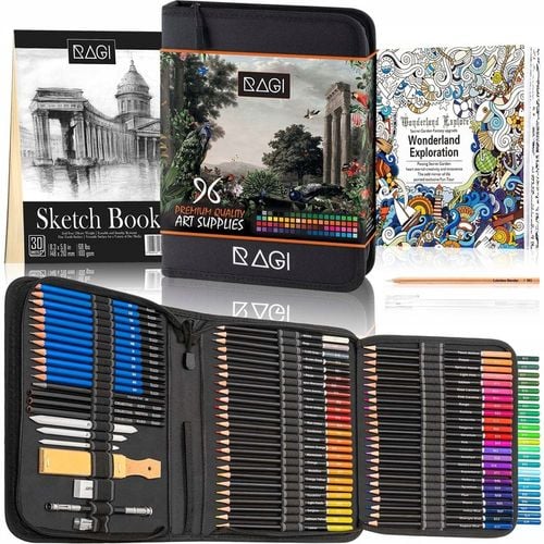 Zestaw Kredek Ołówkowych ARTYSTYCZNE PROFESJONALNE 100 Elementów na Arena.pl