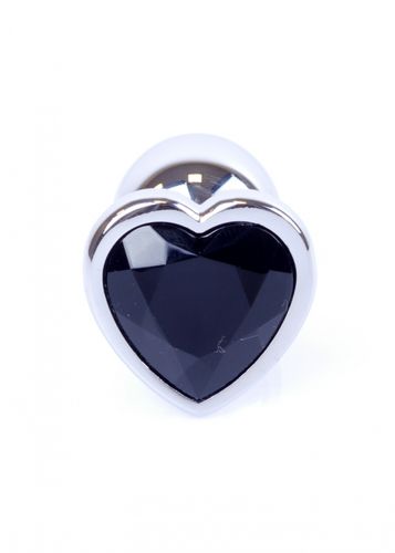 plug jewellery silver  heart plug  black na Arena.pl