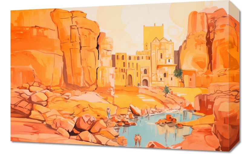 Obraz 60x40cm Ruiny pod Słońcem zdjęcie 1