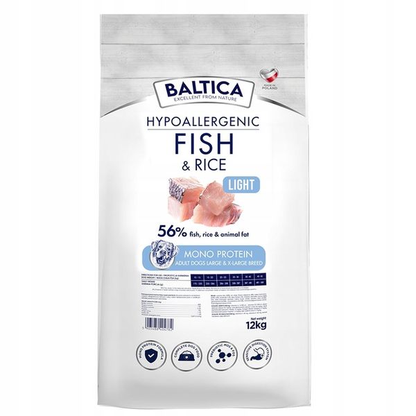 Baltica karma sucha ryba Light12 kg zdjęcie 1