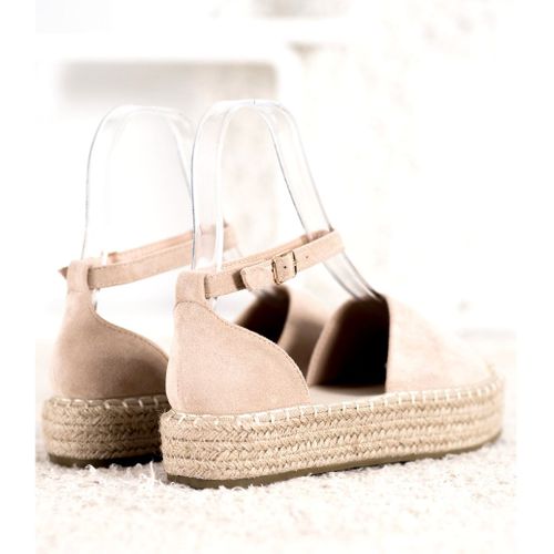 Beżowe Espadryle Na Platformie r.41 na Arena.pl