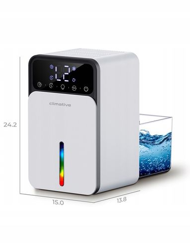 Cichy osuszacz LUXE 1200ml UV + LED wydajny pochłaniacz wilgoci do domu na Arena.pl