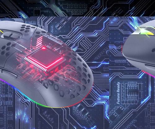 Myszka bezprzewodowa KOMPUTEROWA RGB 7 PRZYCISKÓW DO GIER sensor optyczny na Arena.pl