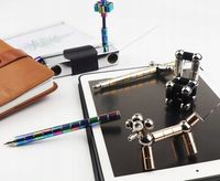 DŁUGOPIS MAGNETYCZNY Metalowy Wielofunkcyjny DIY POLAR Fidget Pen 3 wkłady