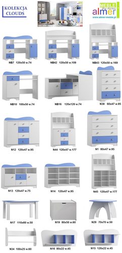 CLOUDS  N17 stolik dla dziecka 110x60 w.50 na Arena.pl