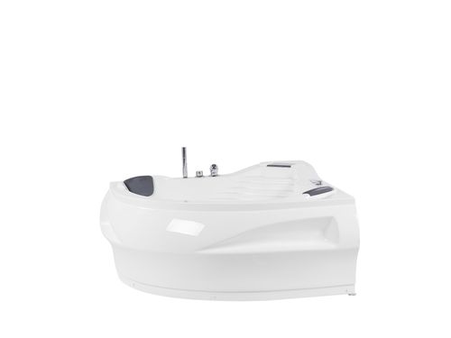 Wanna narożna LED z hydromasażem biała MONACO na Arena.pl