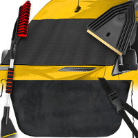 Mata Antyszronowa BUS Osłona Na Szybę Skrobaczka Mosiężna Ze Szczotką 75CM