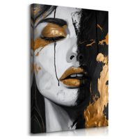 Obraz Do Salonu Na Płótnie Kobiecy Portret Glamour Abstrakcja 70cm x 100cm