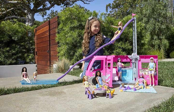 LALKA BARBIE KAMPER MARZEŃ wielkie auto dla lalek Barbie + akcesoria zdjęcie 6