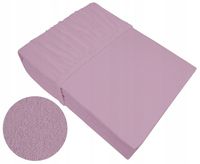 Prześcieradło frotte z gumką 100x200 Bielbaw Greno paryski róż