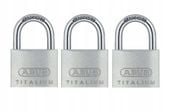 ZESTAW 3 KŁÓDEK ABUS TITALIUM 64TI/25 SYSTEM JEDNEGO KLUCZA
