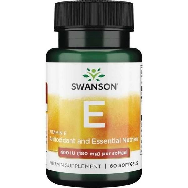 SWANSON Witamina E 400 IU (60 kaps.) zdjęcie 1