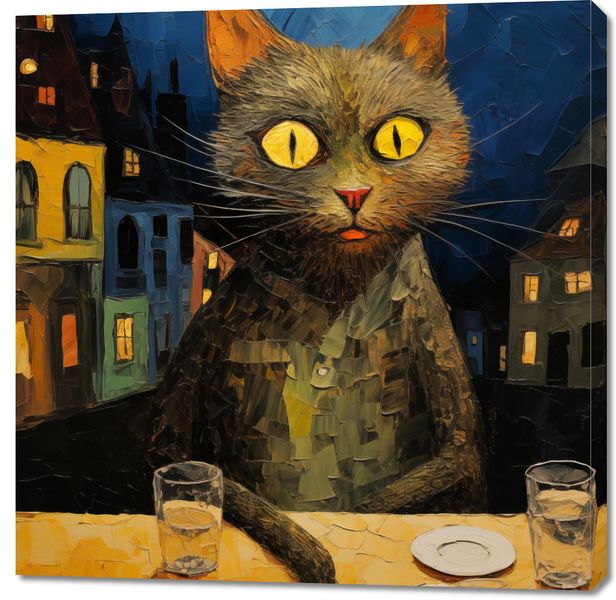 Obraz 100x100cm Nocny Obserwator zdjęcie 1