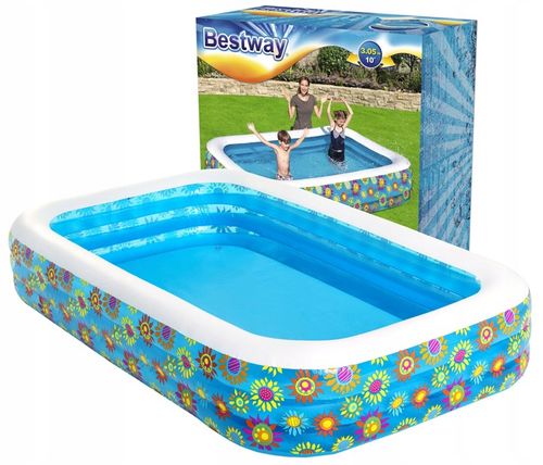 BASEN DMUCHANY DZIECIĘCY 1161L 305x183cm BESTWAY 54121 na Arena.pl