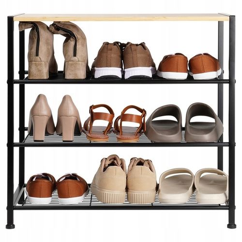 Regał PÓŁKA BUTY obuwie szafka organizer duży stojak 4-poziomowy na Arena.pl