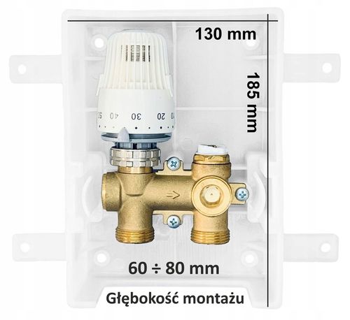 X-HOME OGRANICZNIK RTL 3/4 ZAWÓR do PODŁOGÓWKI PODTYNKOWY GŁOWICA RTL na Arena.pl