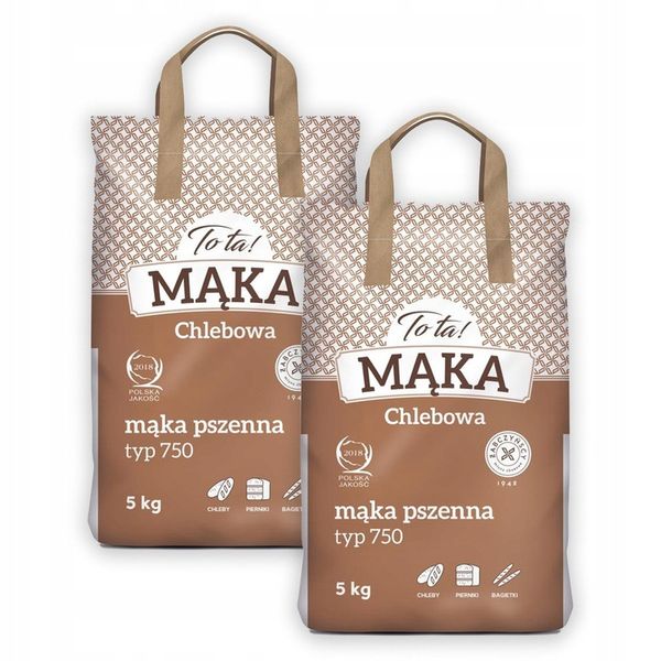 ToTa! Mąka pszenna typ 750 chlebowa 5 kg 2 sztuki zdjęcie 1
