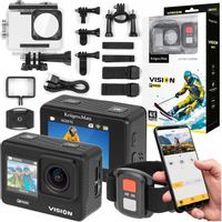 WODOSZCZELNA KAMERA SPORTOWA GO PRO 4K 60FPS WI-FI PILOT OBUDOWA +AKCESORIA