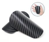 Mini ochraniacze piłkarskie CARBON SHIELD S 10x6cm - wzmacniane lekkie