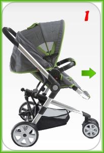 TINY WORLD NIEBIESKI SPACERÓWKA GONDOLA FOTEL Ea zdjęcie 6