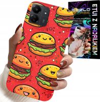 ETUI DO XIAOMI POCO C65 - SŁODKIE UŚMIECHNIĘTE BURGERY POKROWIEC