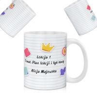 Kubek z nadrukiem dla NAUCZYCIELKI KAWA PREZENT