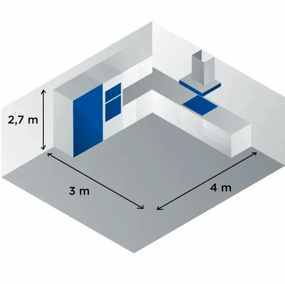 Okap podszafkowy 50cm Concept OPP1250wh Ultra SLIM zdjęcie 3