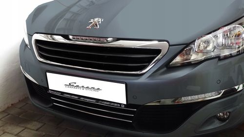 PEUGEOT 308 II Listwy CHROM na GRILL atrape Tuning na Arena.pl