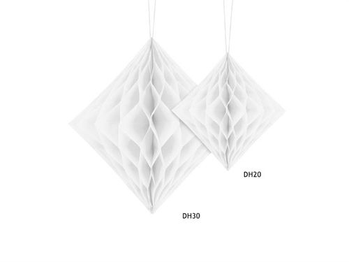 Diament bibułowy, biały, 30cm na Arena.pl