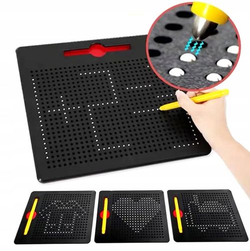 SUPER MAG PAD TABLICA MAGNETYCZNA KREATYWNA KULKI 714 SZTUK + SZABLONY na Arena.pl