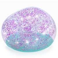 Fotel dmuchany pufa Glitter Dream brokatowy błyszczący #75115