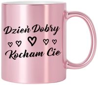 KUBEK RÓŻOWY PREMIUM DLA ŻONY KOLEŻANKI DZIEWCZYNY WALENTYNKI URODZINY