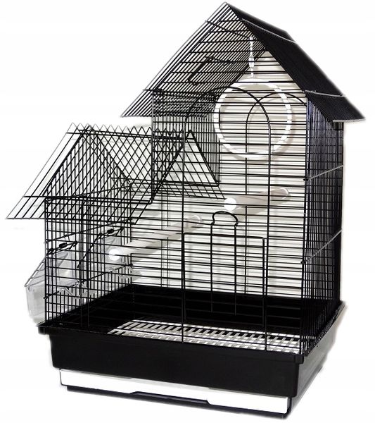 Klatka ZAMEK dla PTAKÓW PAPUGI PAPUG KANARKA PTAKA + KARMA GRATIS zdjęcie 3