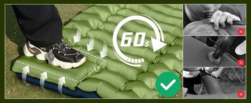 MATA KARIMATA MATERAC SAMOPOMPUJĄCY POMPKA PODUSZKA 195X68X10CM INFLACJA na Arena.pl