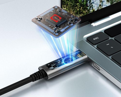 Kabel USB-C do USB-C GeoHN.G 10 m światłowodowy 10Gbps POWYSTAWOWY na Arena.pl