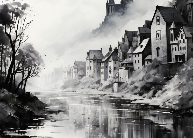 Plakat 35x25cm Mglisty Refleks zdjęcie 1